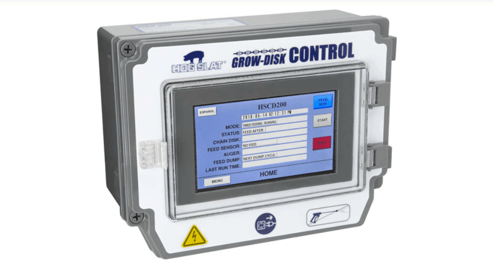 The Grow-Disk Controller coordinates the system from an icon-based touchscreen.