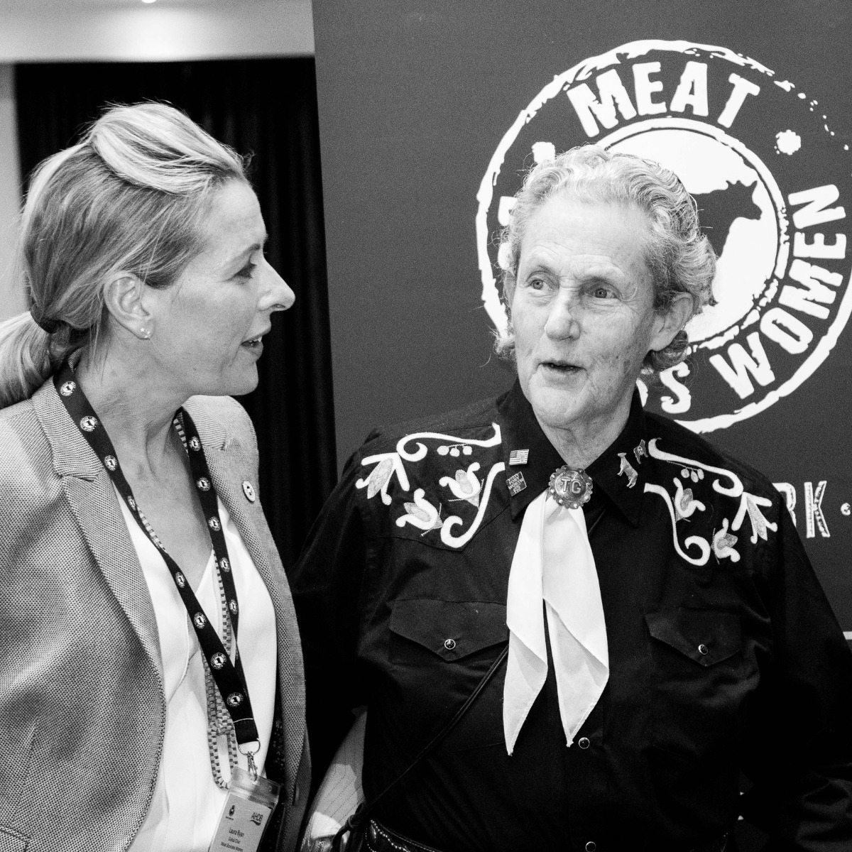 Temple Grandin stocks insights at unique Meat Trade Ladies match