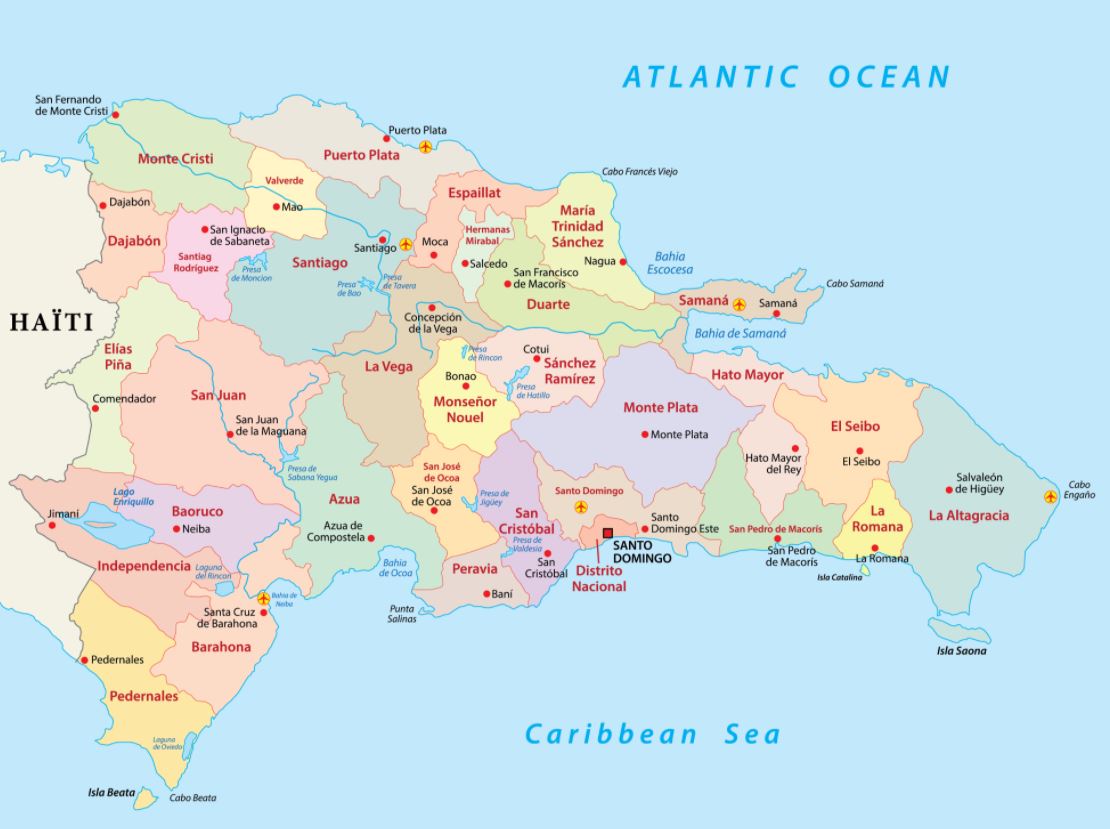 The Dominican Republic is divided into 31 provinces