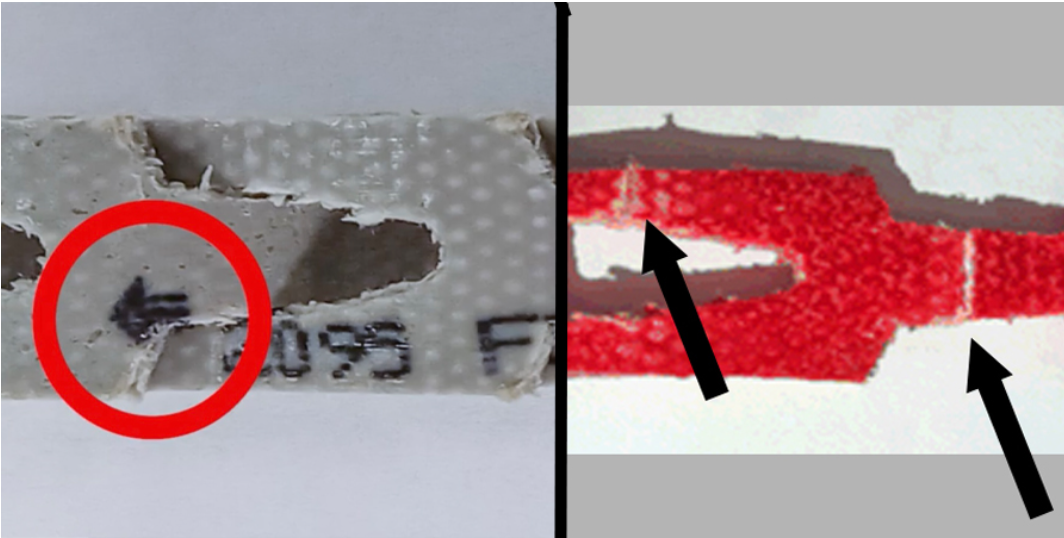 Check for cracks along the neck portion of the individual links and note direction arrows when replacing.