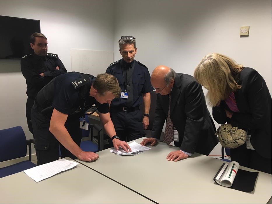 borderforce officials are briefed on which products can enter the country