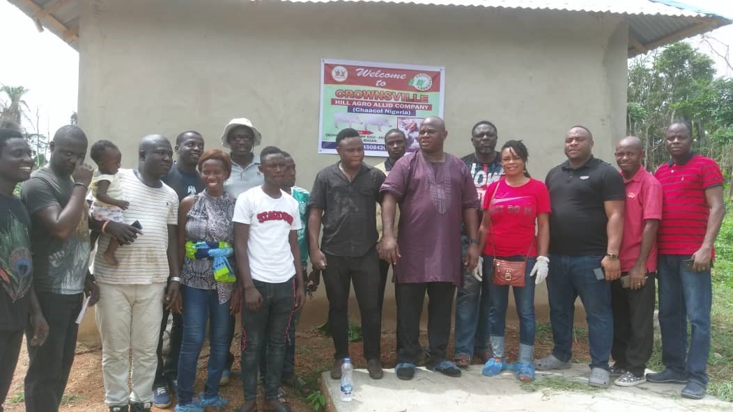Participants at Pristine Farm Resources course for pig farmers at Ibadan, Nigeria