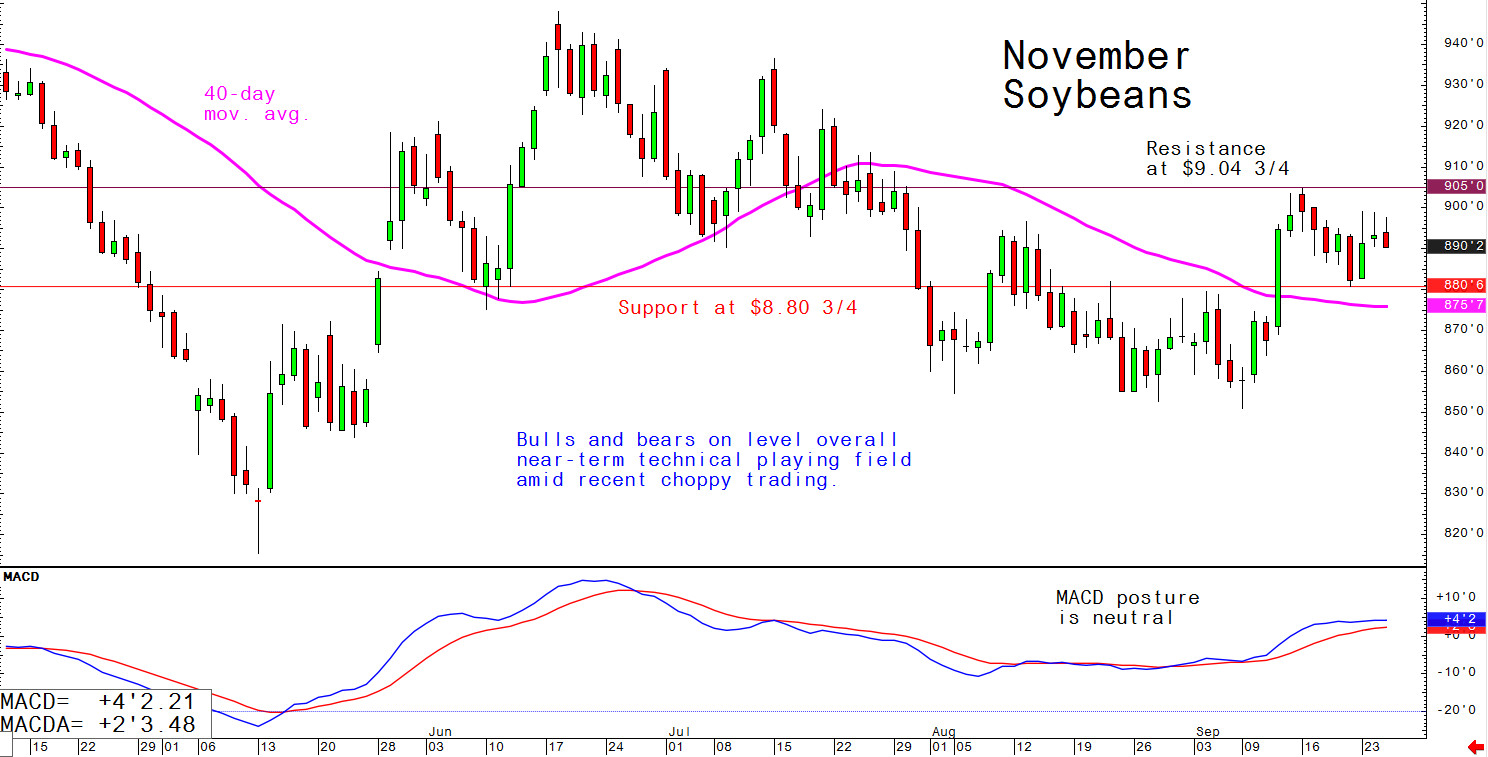 Bulls and bears on level overall near-term technical playing field amid recent choppy trading