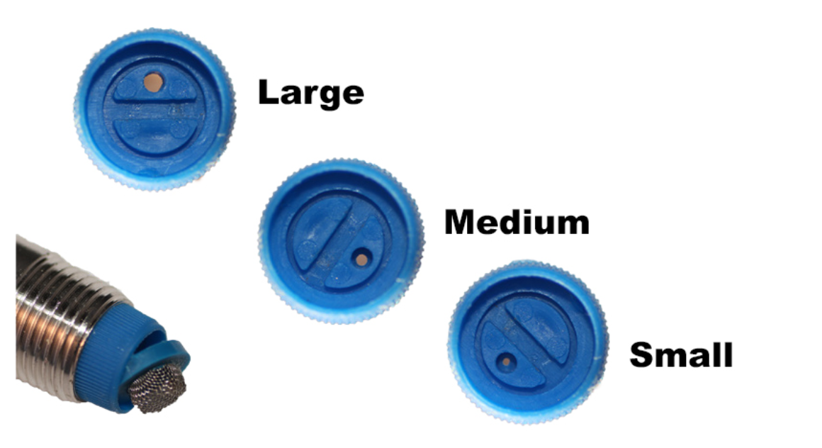 Adjust the nipple orifice setting to fine-tune water delivery.