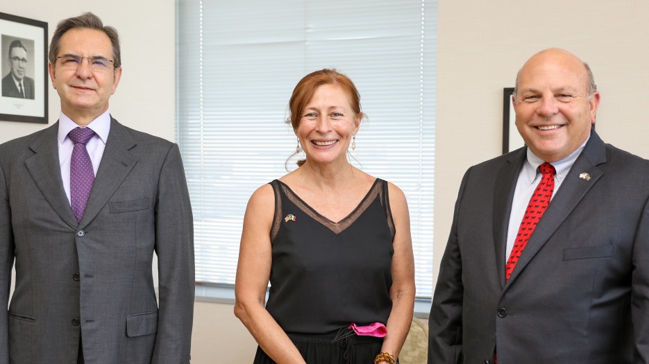 President Zippy Duvall today with Tatiana Clouthier, Mexico’s Secretary of the Economy, and Esteban Moctezuma Barragón, Mexico’s Ambassador to the US