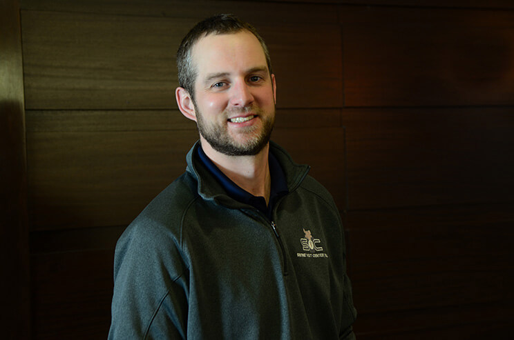 Dr. Jordan Graham, veterinarian at the Swine Vet Center in St. Peter, Minnesota