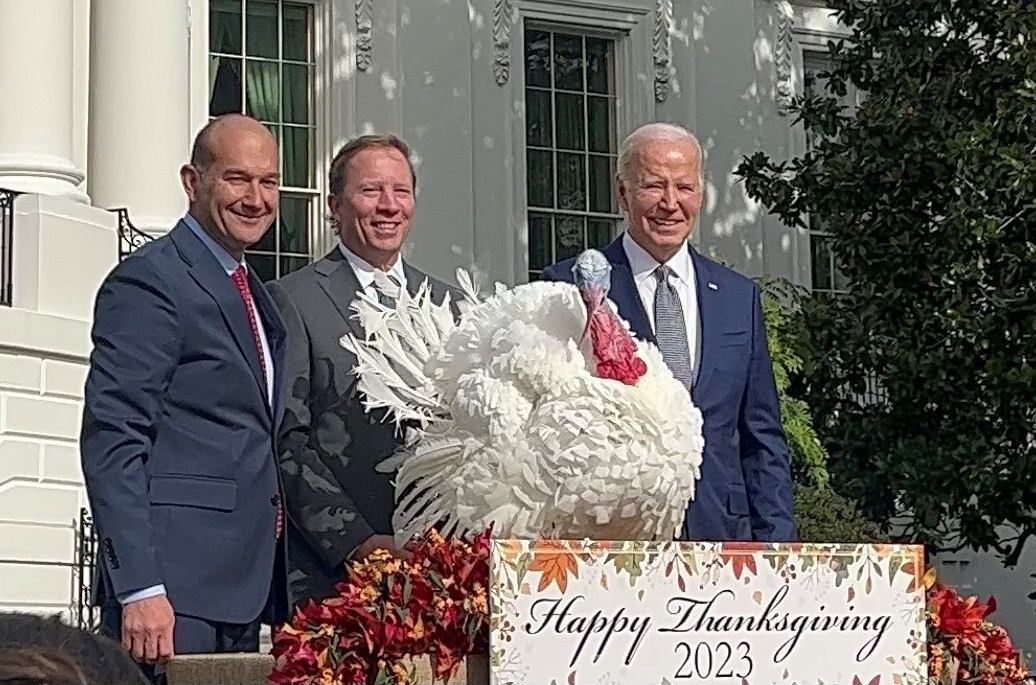 Minnesota turkeys, Liberty and Bell, pardoned through President Biden at White Space