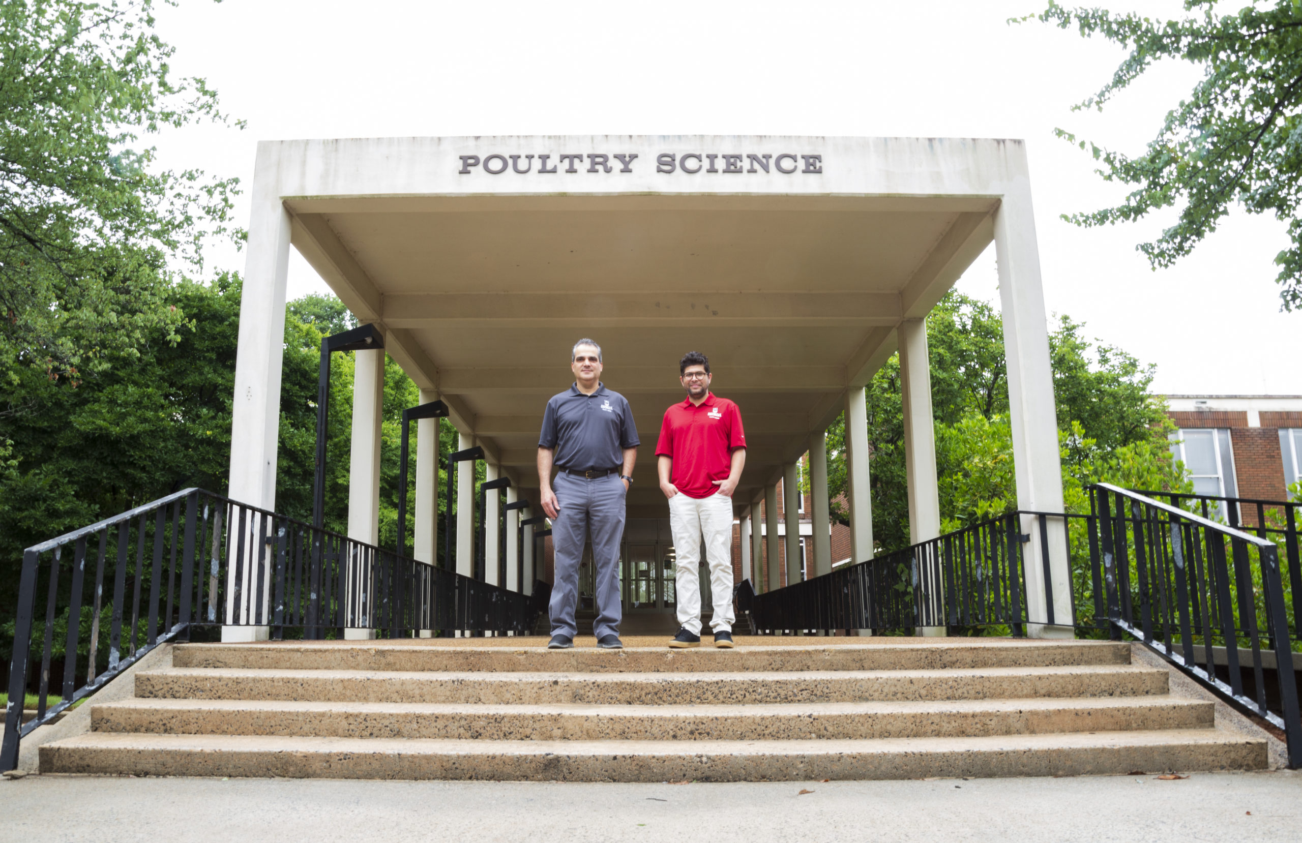 R. Harold Harrison Distinguished Professor in Poultry Science Rami Dalloul (left) and Assistant Professor Prafulla Regmi (right) recently joined the University of Georgia Department of Poultry Science.