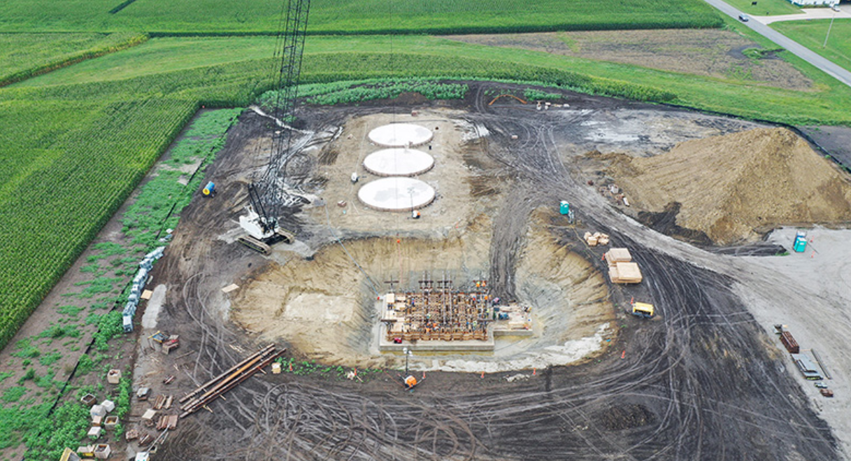 construction site of the Feed Technology Centre Illinois