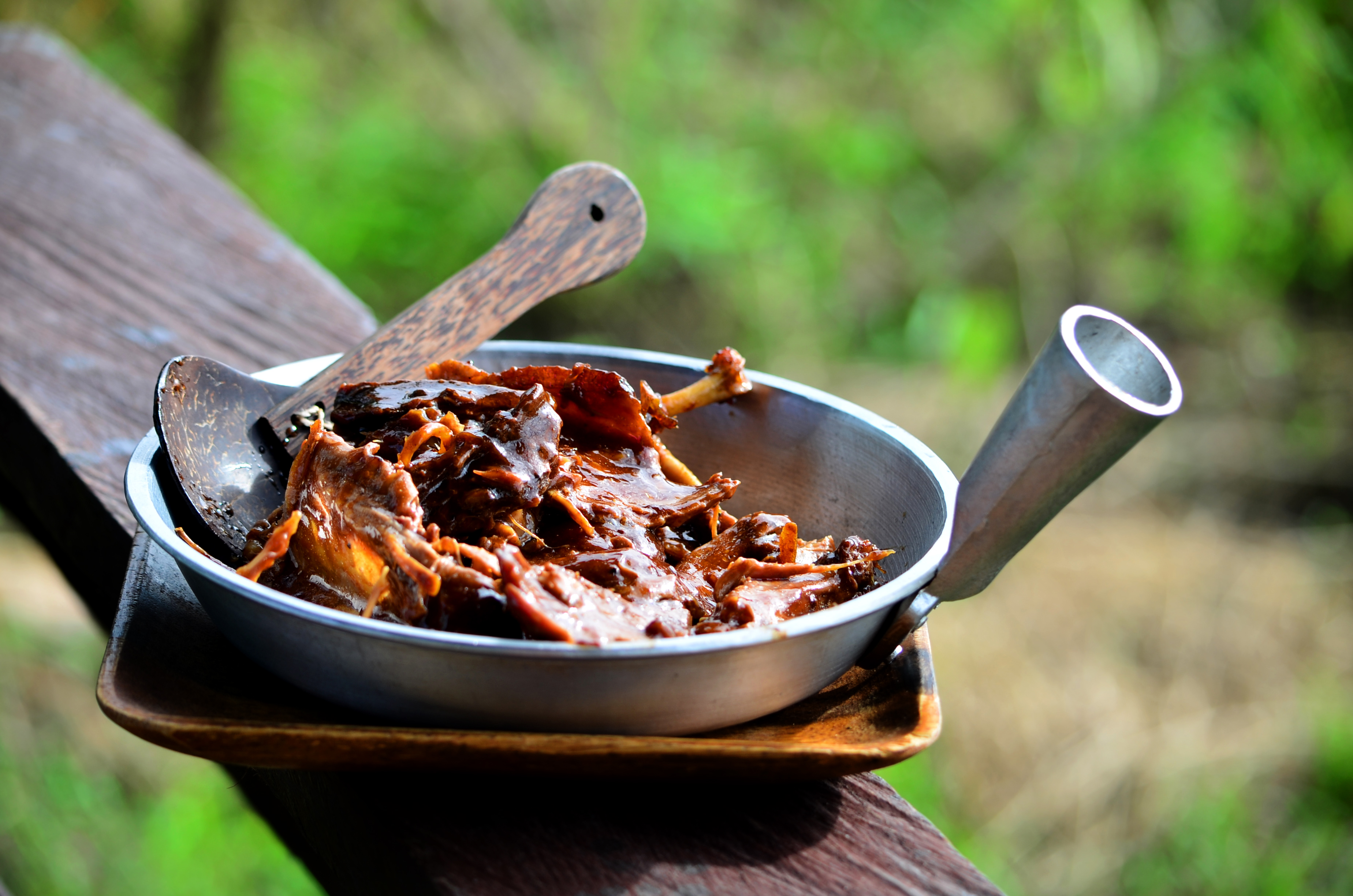 Roasted Itik or native mallard prepared near Victoria, the duck capital of the Philippines.