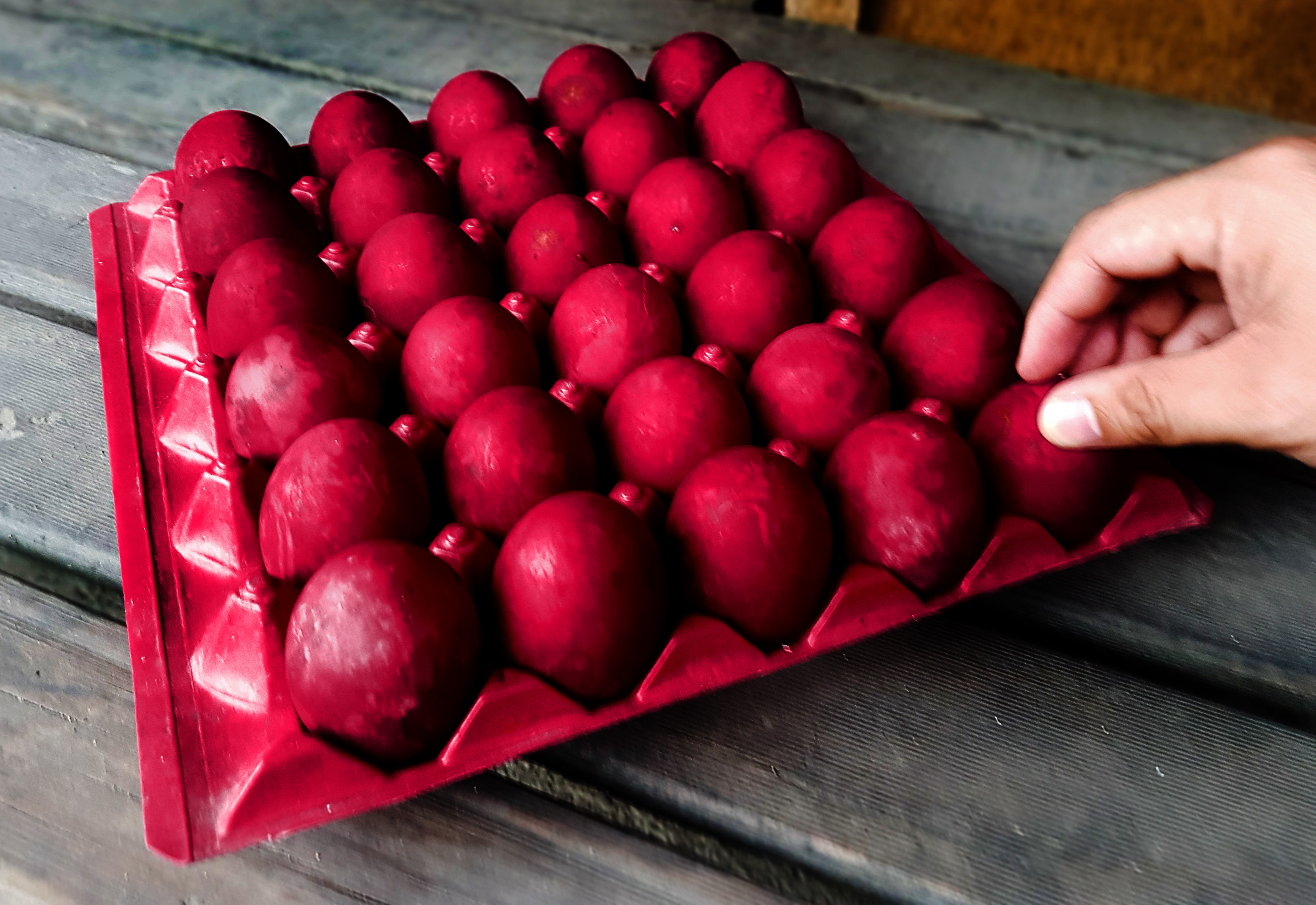 red eggs