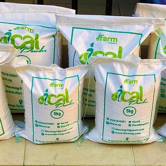 Ingenious Farms produces calcium to supplement feed and for use as a fertiliser