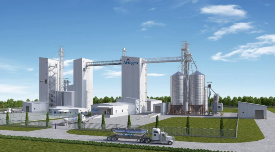 Rendering of the feed processing facility