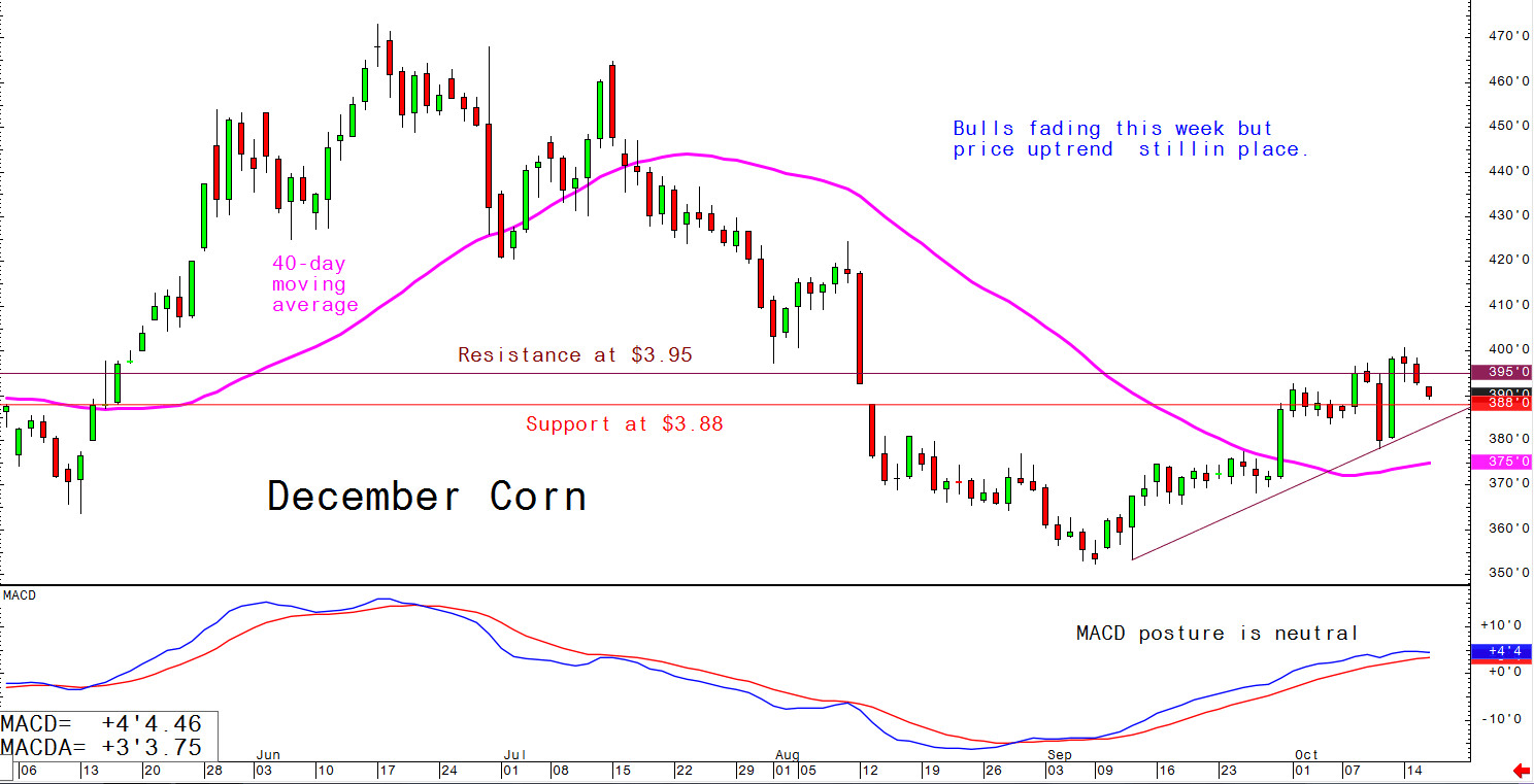 Bulls fading this week but price uptrend still in place