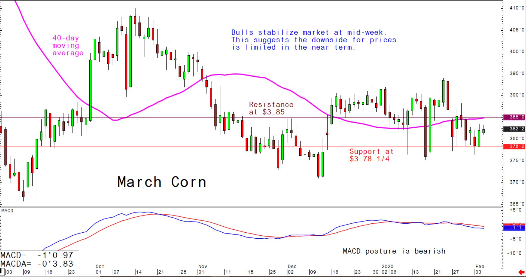 Bulls stabilise market at mid-week; this suggests the downside for prices is limited in the near-term