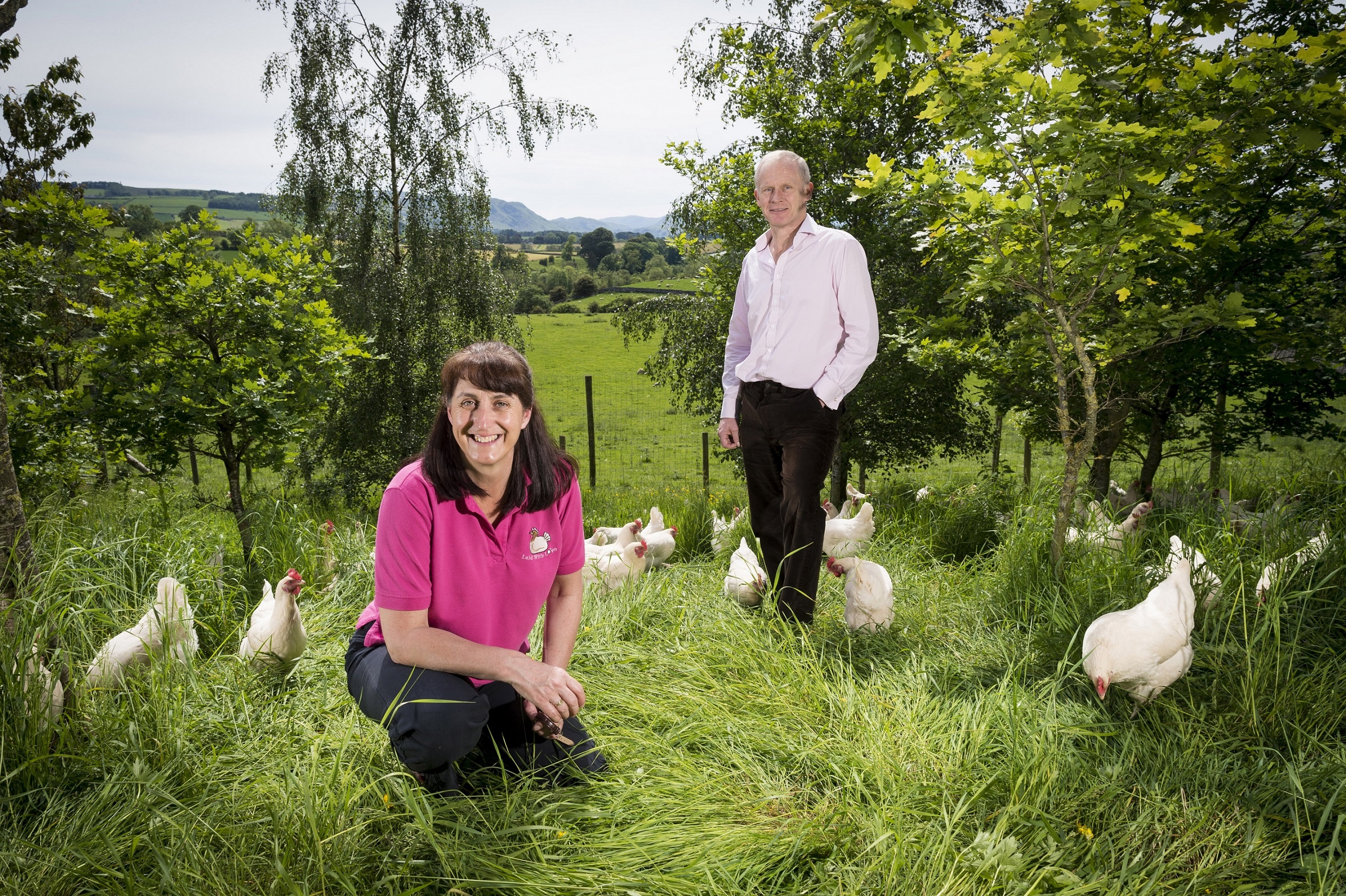 Helen and David Brass at Bell Mount Farming