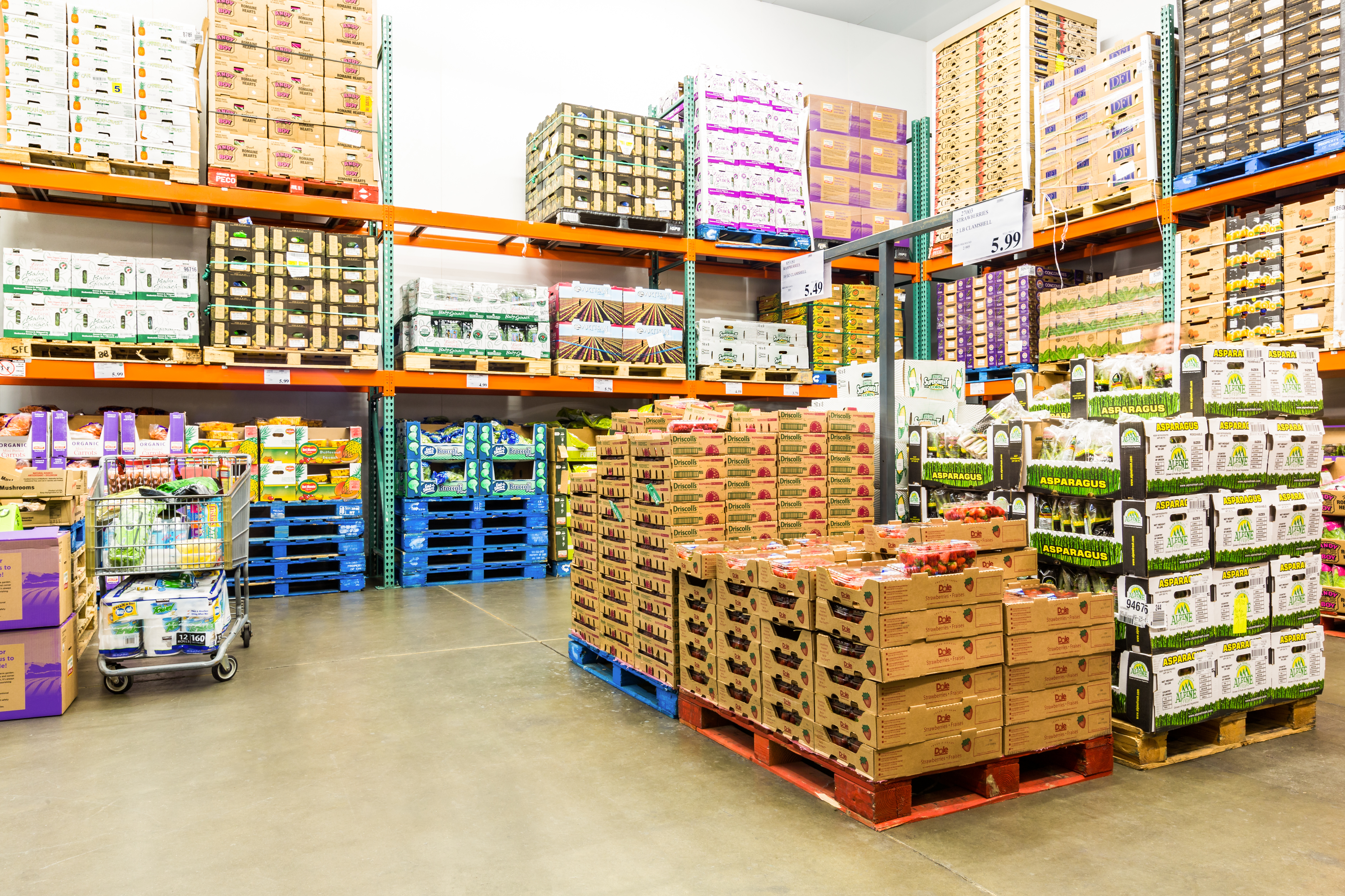 Food products in long-term cold storage