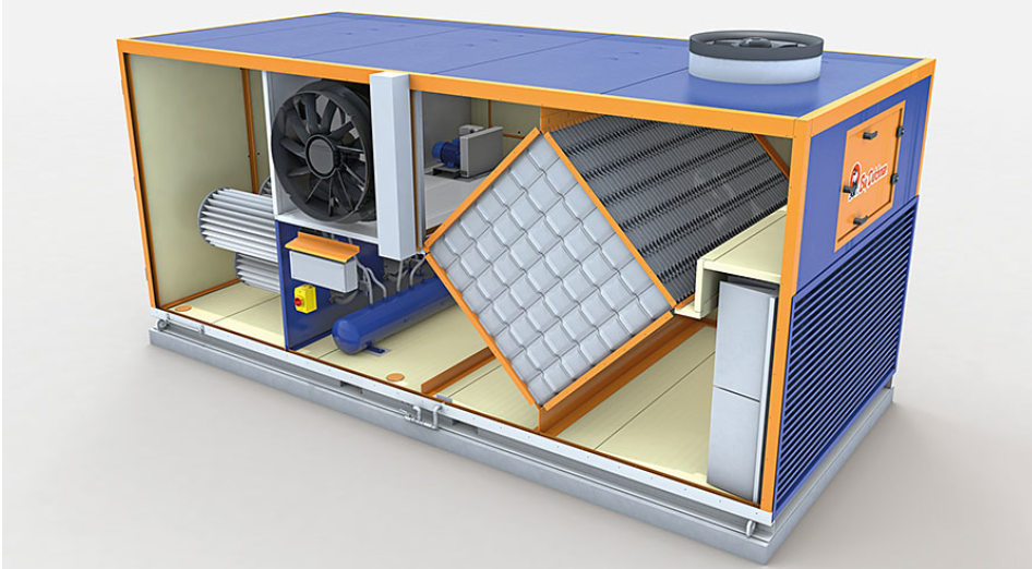 Earny 2: view into the new heat exchanger