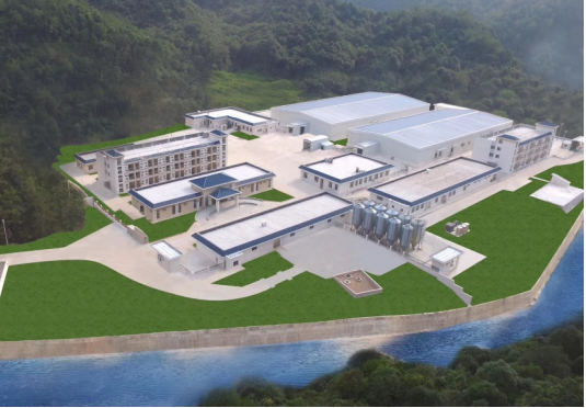Top view of the custom-made GP and GGP hatchery layout at Fujian Sunnzer