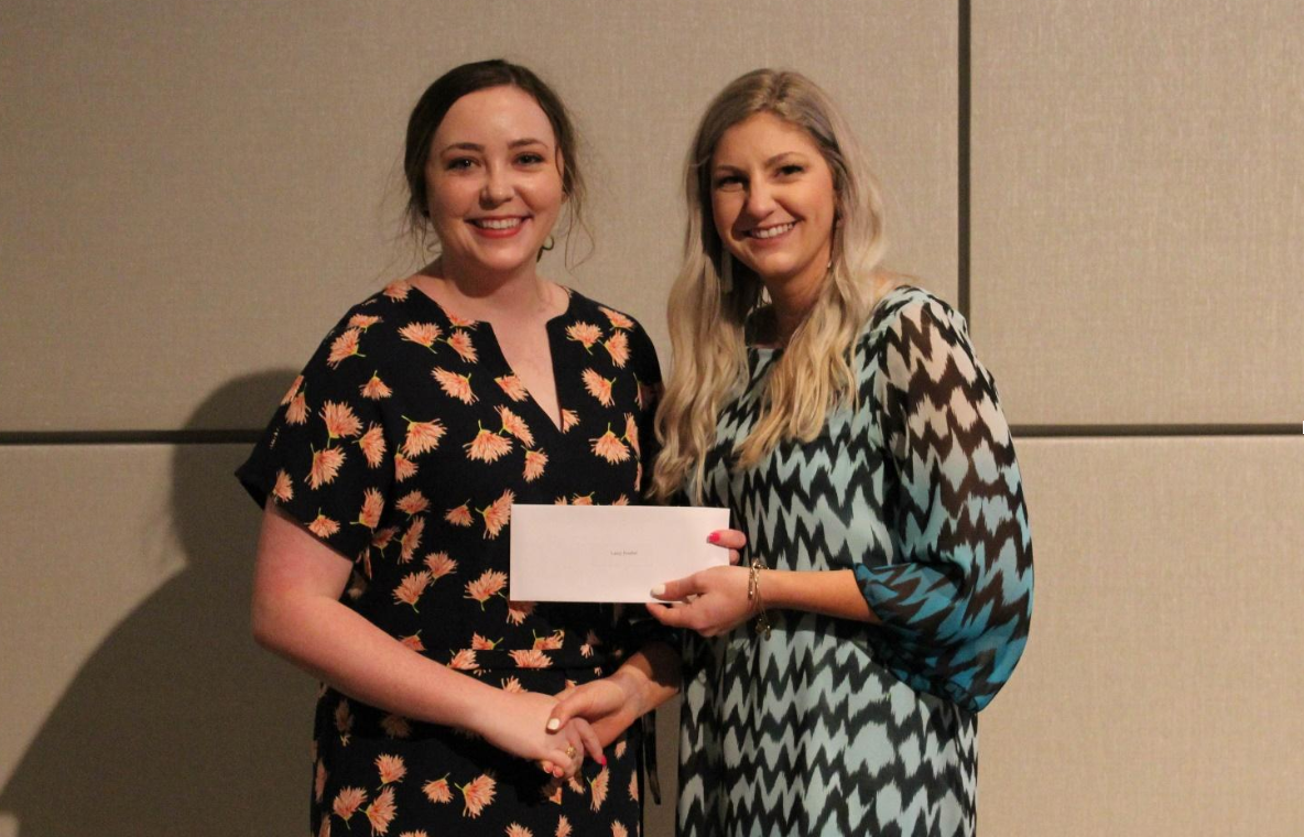 Laney Froebel (left) with Ally Spears, Program Coordinator at Texas A&M University