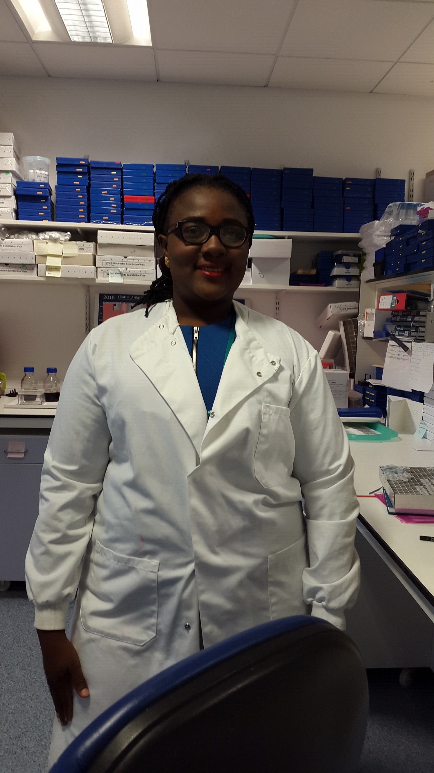 Dr Angani spends her days researching and planning experiments
