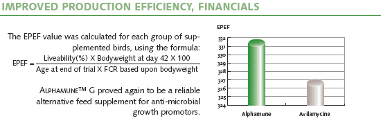 Improved Production Efficiency, Financials