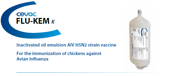 CEVAC FLU-KEM® - For the immunization of Chickens against Avian Influenza from CEVA SANTE ANIMALE