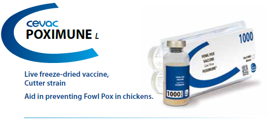 POXIMUNE® - To aid in preventing Fowl Pox Disease in chickens from CEVA SANTE ANIMALE