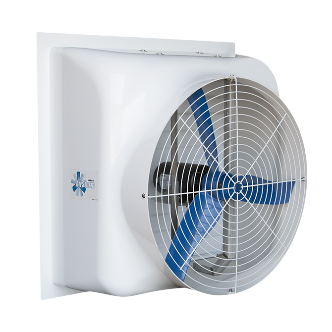 36" AirStorm fiberglass exhaust fan, shown without optional cone.